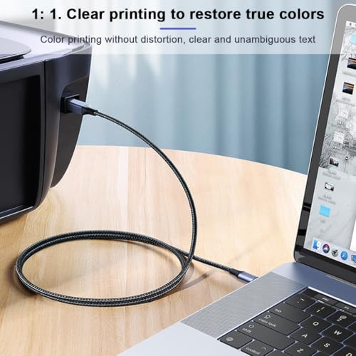 Verilux® 2 in 1 USB Printer Cable, 6.6FT/2M Dual USB A Male to USB B 2.0 Scanner Cable, 480 Mbps Data Transfer Computers for Gold Plated Printer Cable for HP, Canon, Dell, Epson, Lexmark Verilux® 2 in 1 USB Printer Cable, 6.6FT/2M Dual USB A Male to USB B 2.0 Scanner Cable, 480 Mbps Data Transfer Computers for Gold Plated Printer Cable for HP, Canon, Dell, Epson, Lexmark